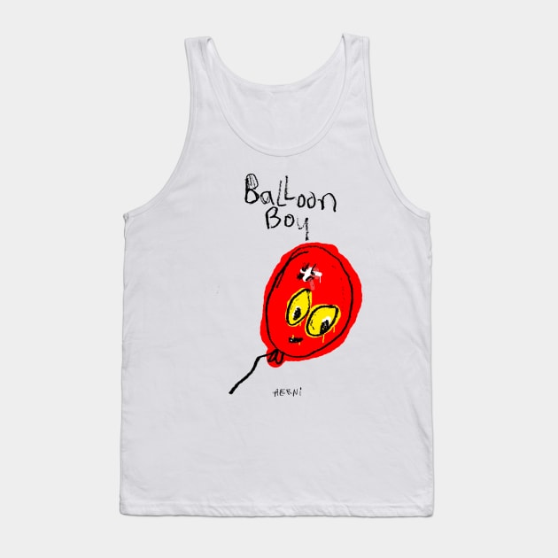 Balloon Boy Tank Top by Justin Aerni Studios